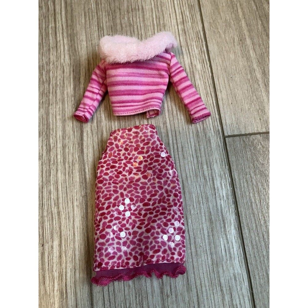 Barbie Doll Fashion Ave Pink Skirt Top Meet Me at the Ballet 25702 2001 y2k